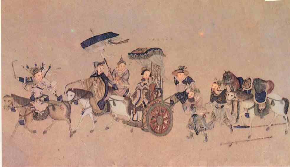 名人刘备孙夫人画像