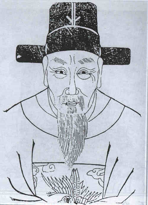 名人储光羲的画像