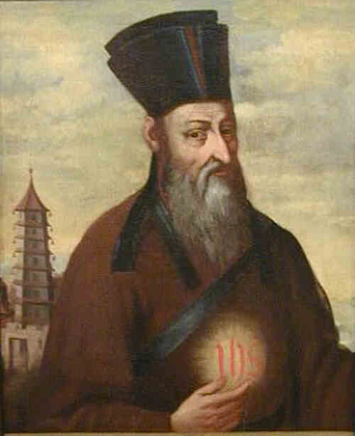 名人利玛窦的画像