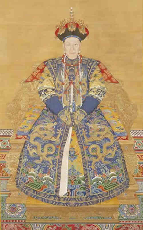 名人爱新觉罗·胤禛孝圣皇后画像