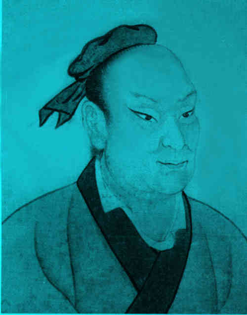 名人后处的画像