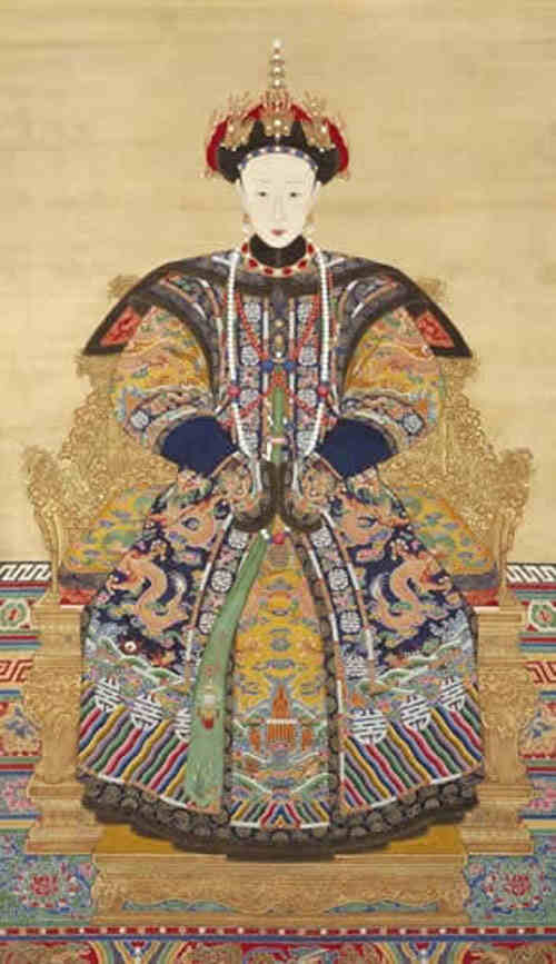 名人爱新觉罗·颙琰孝淑皇后画像