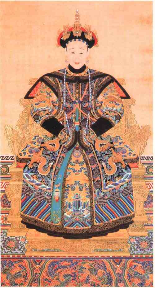 名人爱新觉罗·颙琰孝和皇后画像