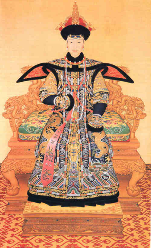 名人爱新觉罗·弘历孝贤皇后画像
