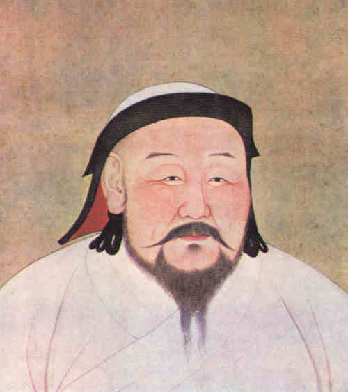 名人孛儿只斤·忽必烈画像