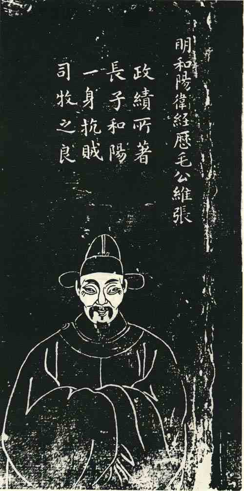 名人毛维张画像