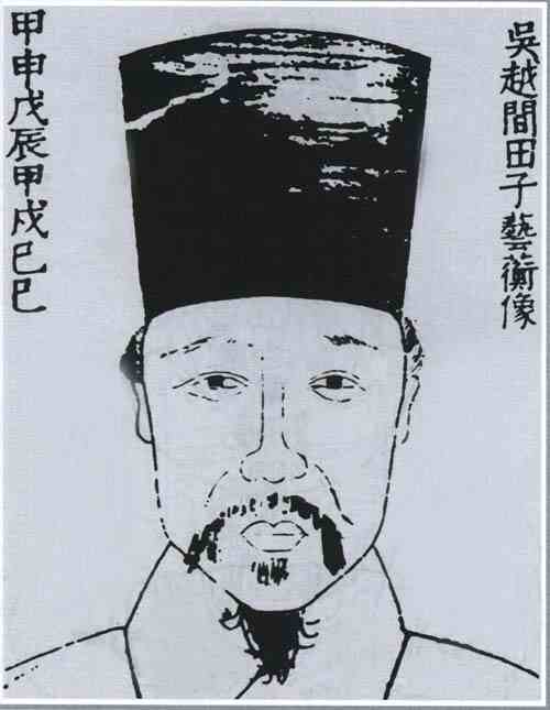 名人田艺蘅的画像