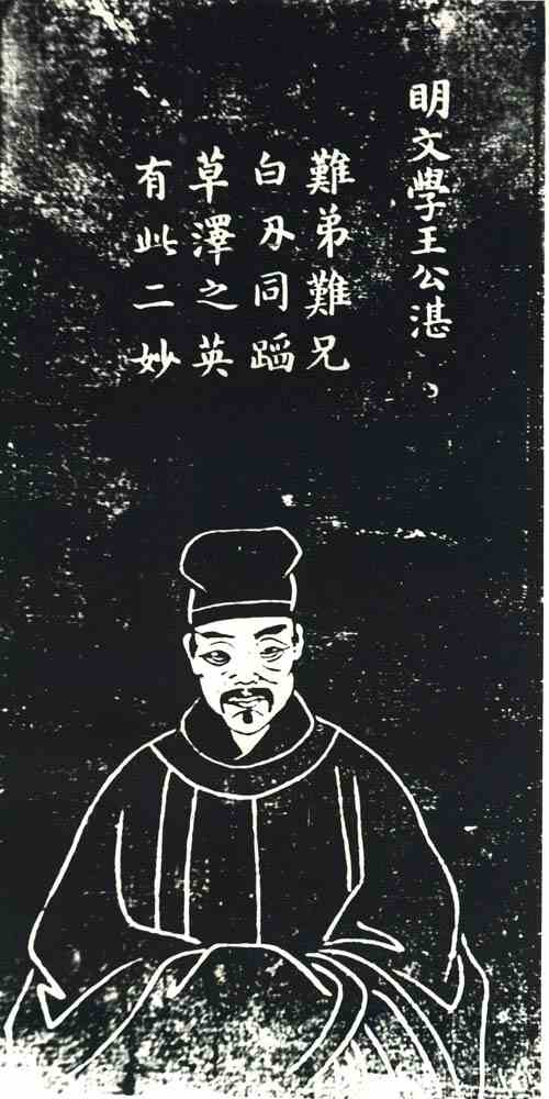 名人王湛画像