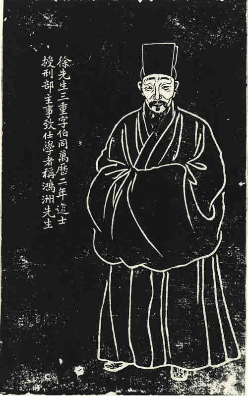 名人徐三重画像