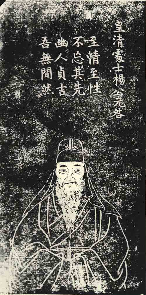 名人杨无咎画像
