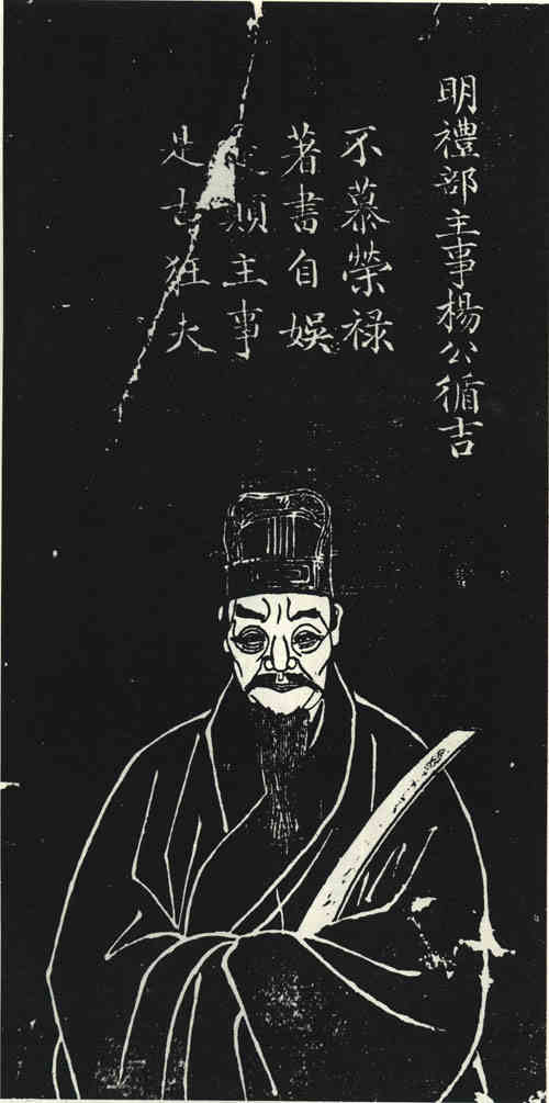 名人杨循吉画像