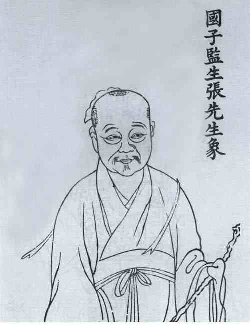 名人张觐光画像