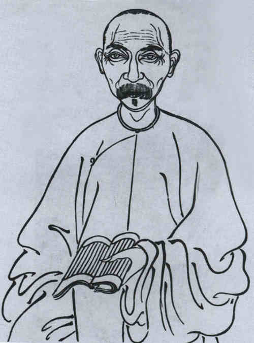 名人张寿荣画像