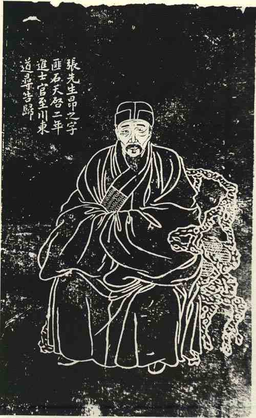名人张昂之画像