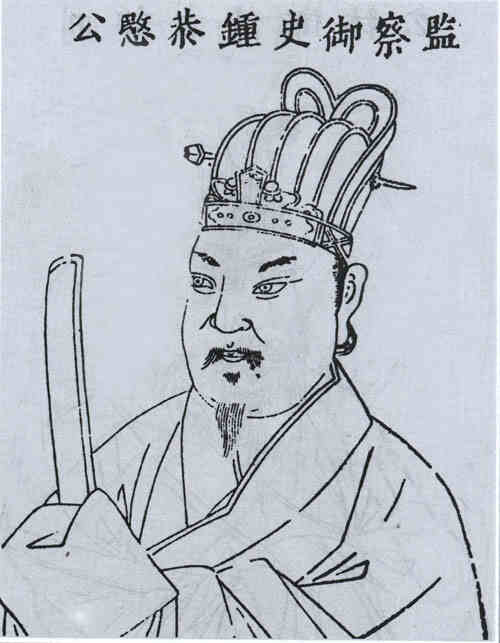 名人钟同画像