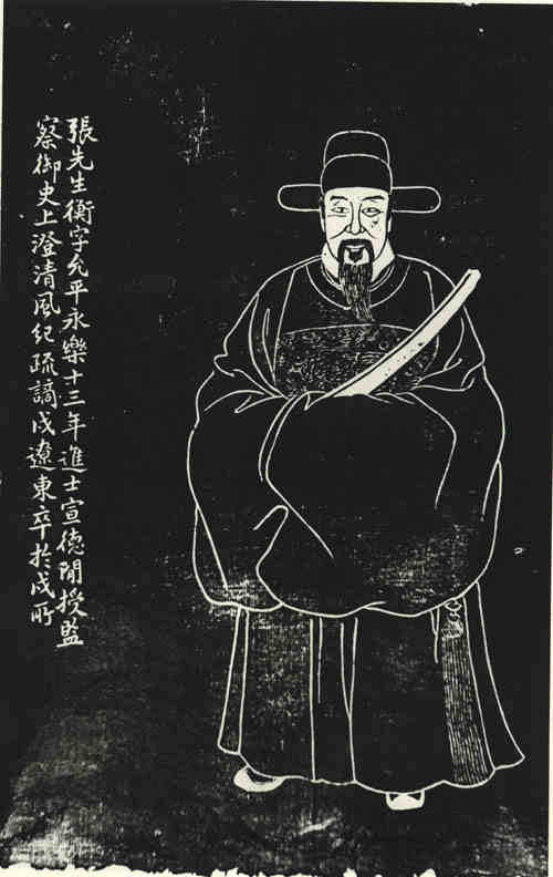 名人张衡画像