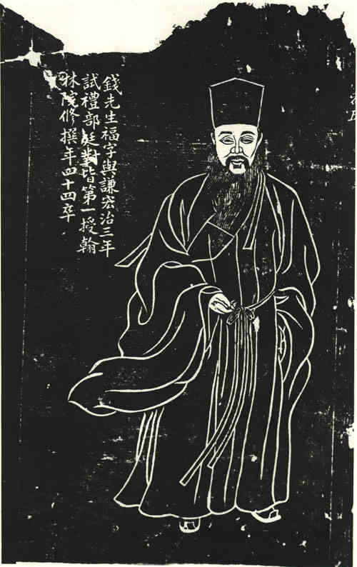 名人钱福画像
