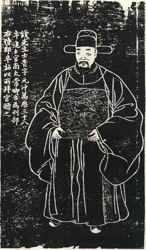 名人钱士贵画像