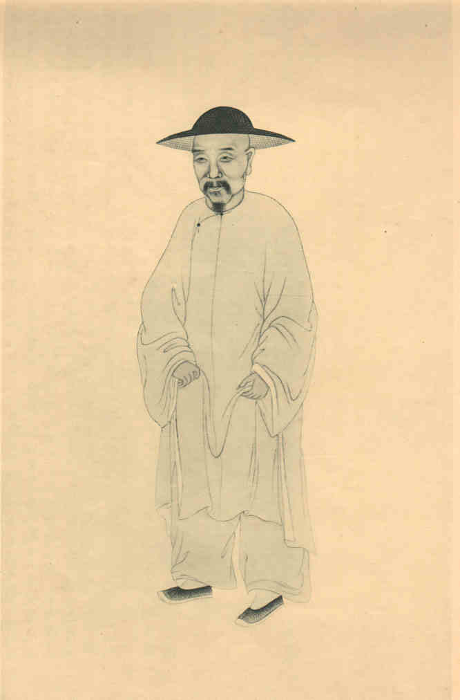 名人朱彝尊画像