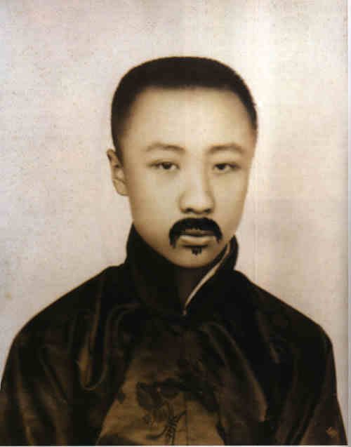 名人爱新觉罗·溥仪画像
