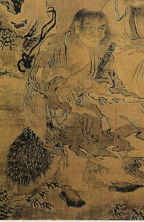 名人拾得画像