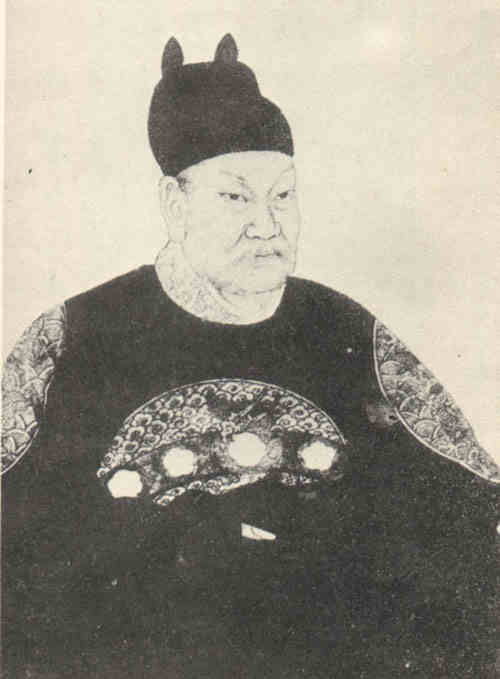 名人钱镠画像