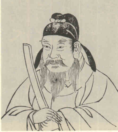 名人柳公权的画像