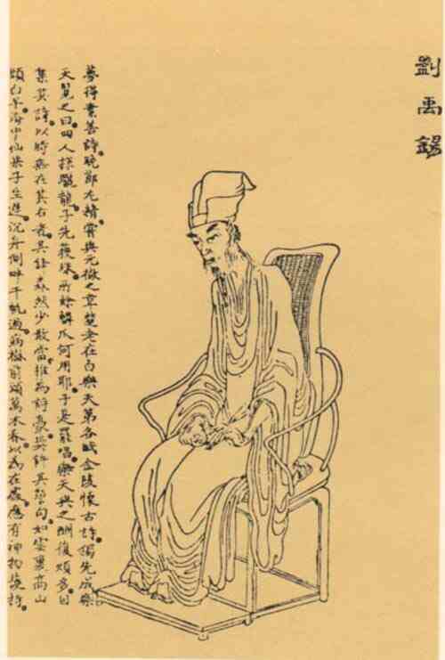 名人刘禹锡画像