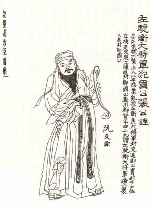 名人张公谨画像