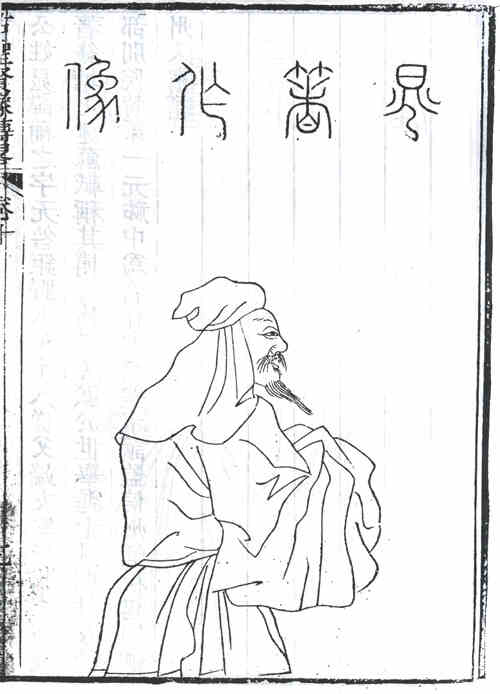 名人晁补之的画像