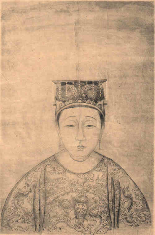 名人李世民皇后画像
