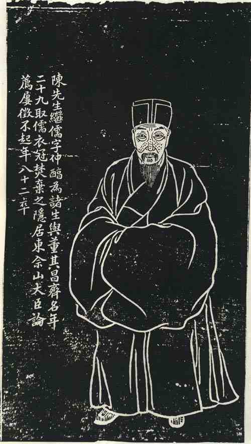 名人陈继儒画像