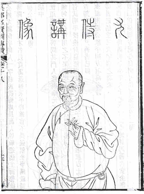 名人尤侗的画像