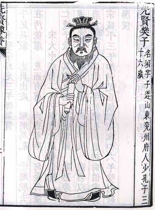 名人樊须的画像