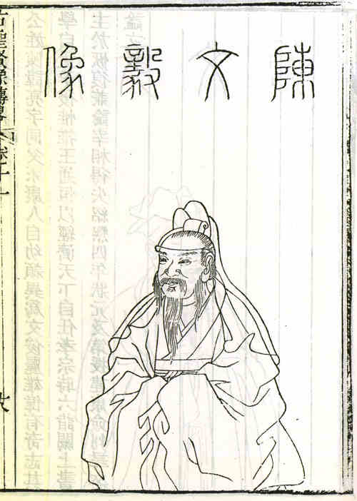名人陈亮画像