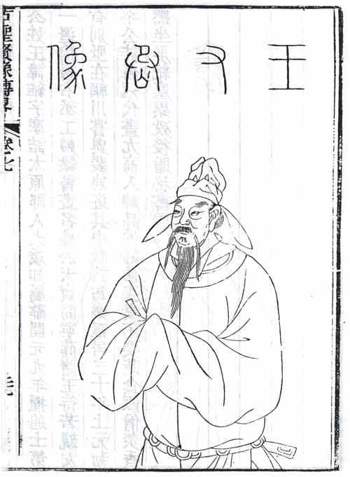 名人王维画像