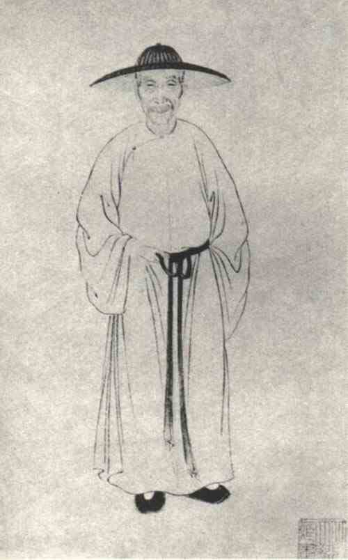 名人钱谦益画像
