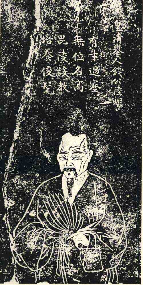 名人钱陆灿画像