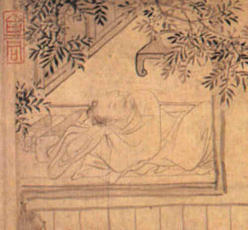 名人卢仝画像