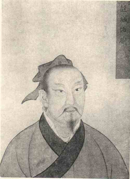名人刘向的画像