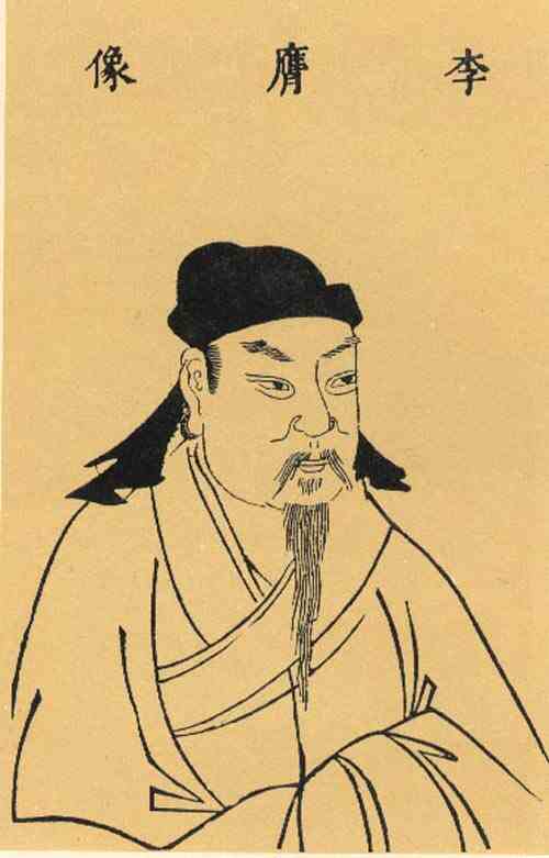 名人李膺的画像