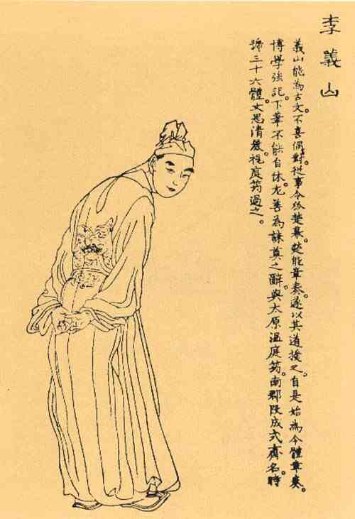 名人李商隐画像