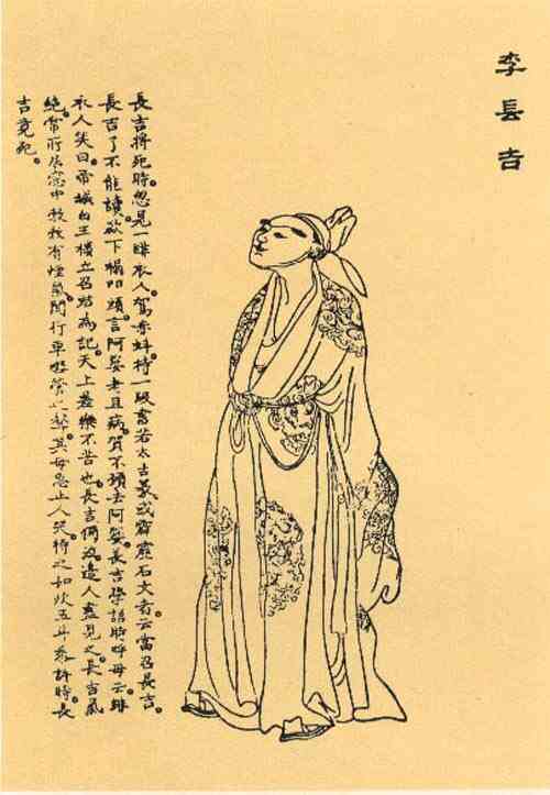 名人李贺画像