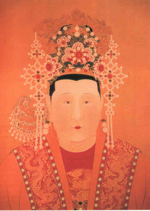 名人朱瞻基孙皇后画像
