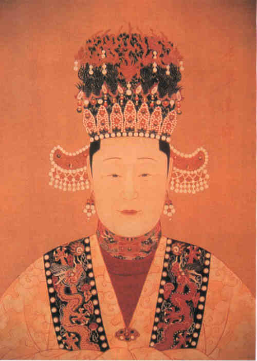 名人朱载垕孝安皇后画像