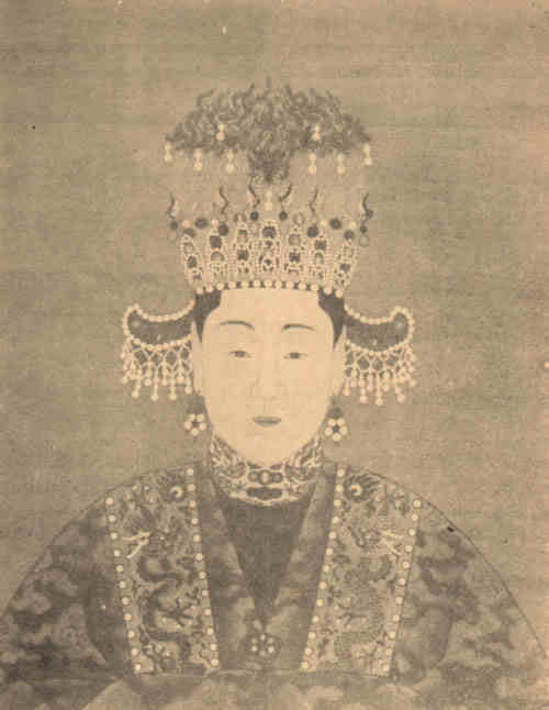 名人朱载垕孝懿庄皇后画像