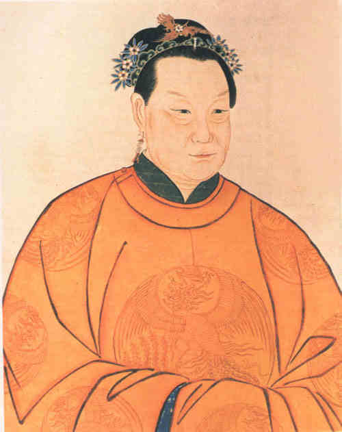 名人朱元璋马皇后画像