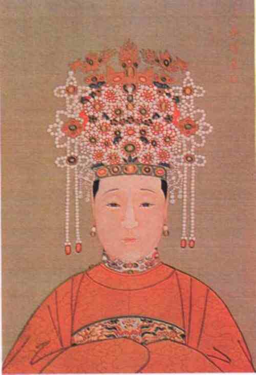 名人朱翊钧王皇妃画像
