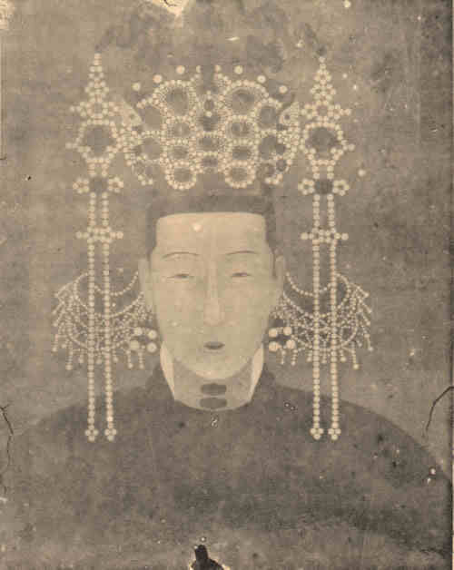 名人朱厚熜陈皇后画像