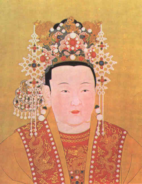 名人朱棣徐皇后画像